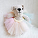 Tutu Scrunch Ballerina Bear Bag Charm - Saltire Games