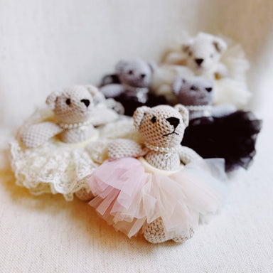 Tutu Scrunch Ballerina Bear Bag Charm - Saltire Games