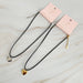 Black Cord Heart Drop Necklace - Saltire Games