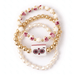 Mahjong Stretch Bracelet Stack – 3 Piece Beaded Set - Saltire Games