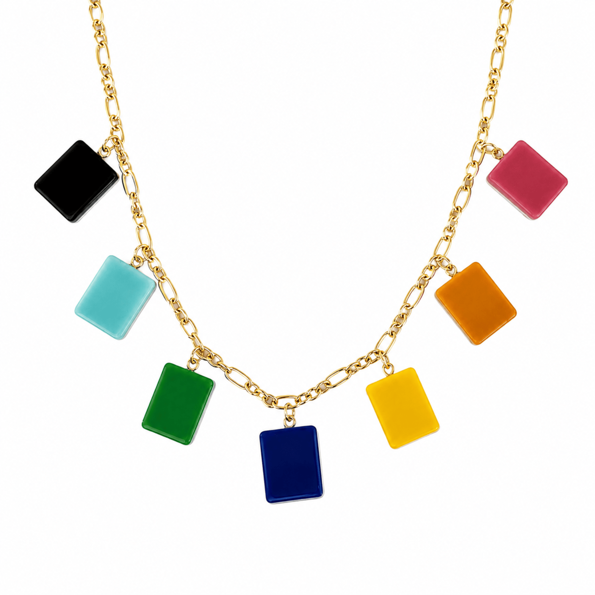 Mahjong Multi Tile Charm Necklace - Saltire Games