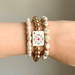 Mahjong Stretch Bracelet Stack – 3 Piece Beaded Set - Saltire Games