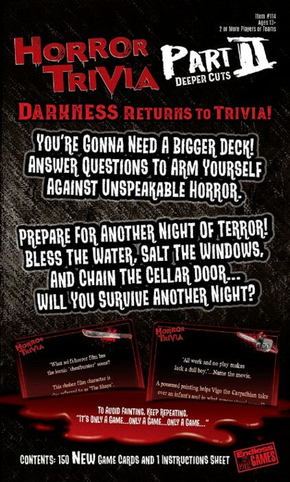 Horror Trivia Part II: Deeper Cuts - Saltire Games