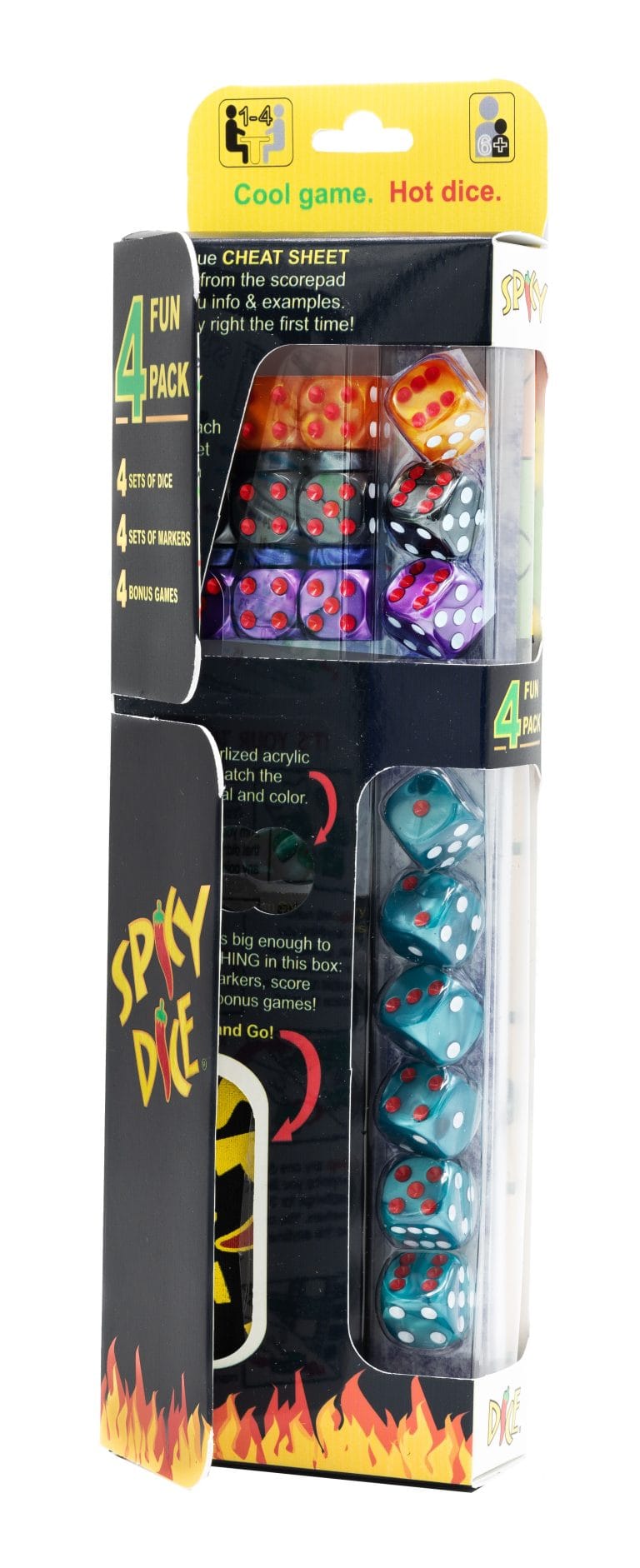 Board Games - Dice Games Enginuity Games Spicy Dice 4 Fun Pack