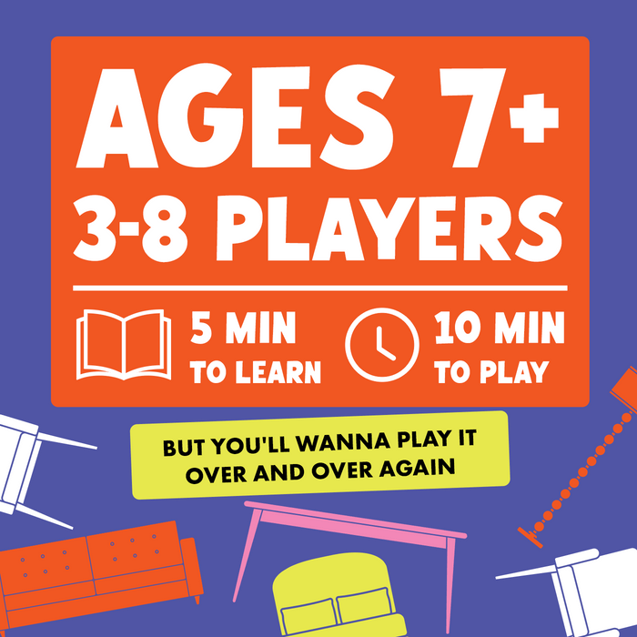 Board Game Exploding Kittens Giants Moving Tiny Furniture