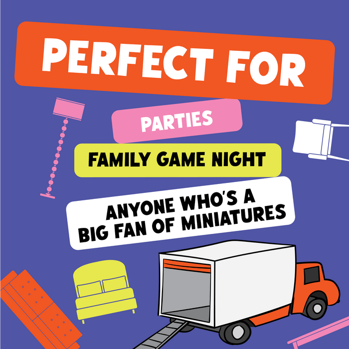 Board Game Exploding Kittens Giants Moving Tiny Furniture