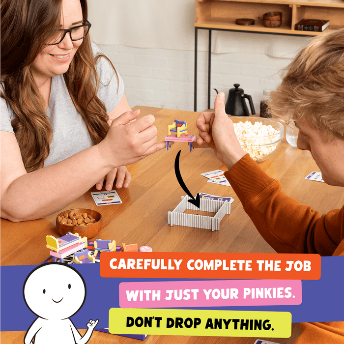 Board Game Exploding Kittens Giants Moving Tiny Furniture