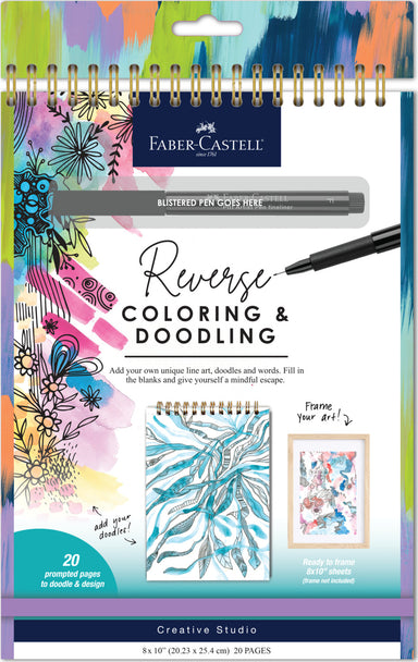 Reverse Coloring & Doodling Book - Brights Edition - Saltire Games