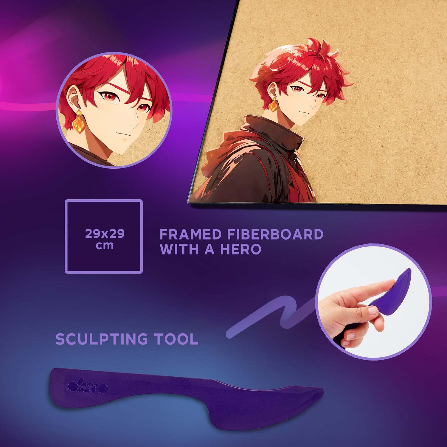 Sensory Art Manga Fire - Saltire Games