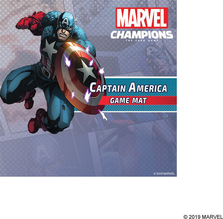 Marvel Champions: Captain America Game Mat - Saltire Games