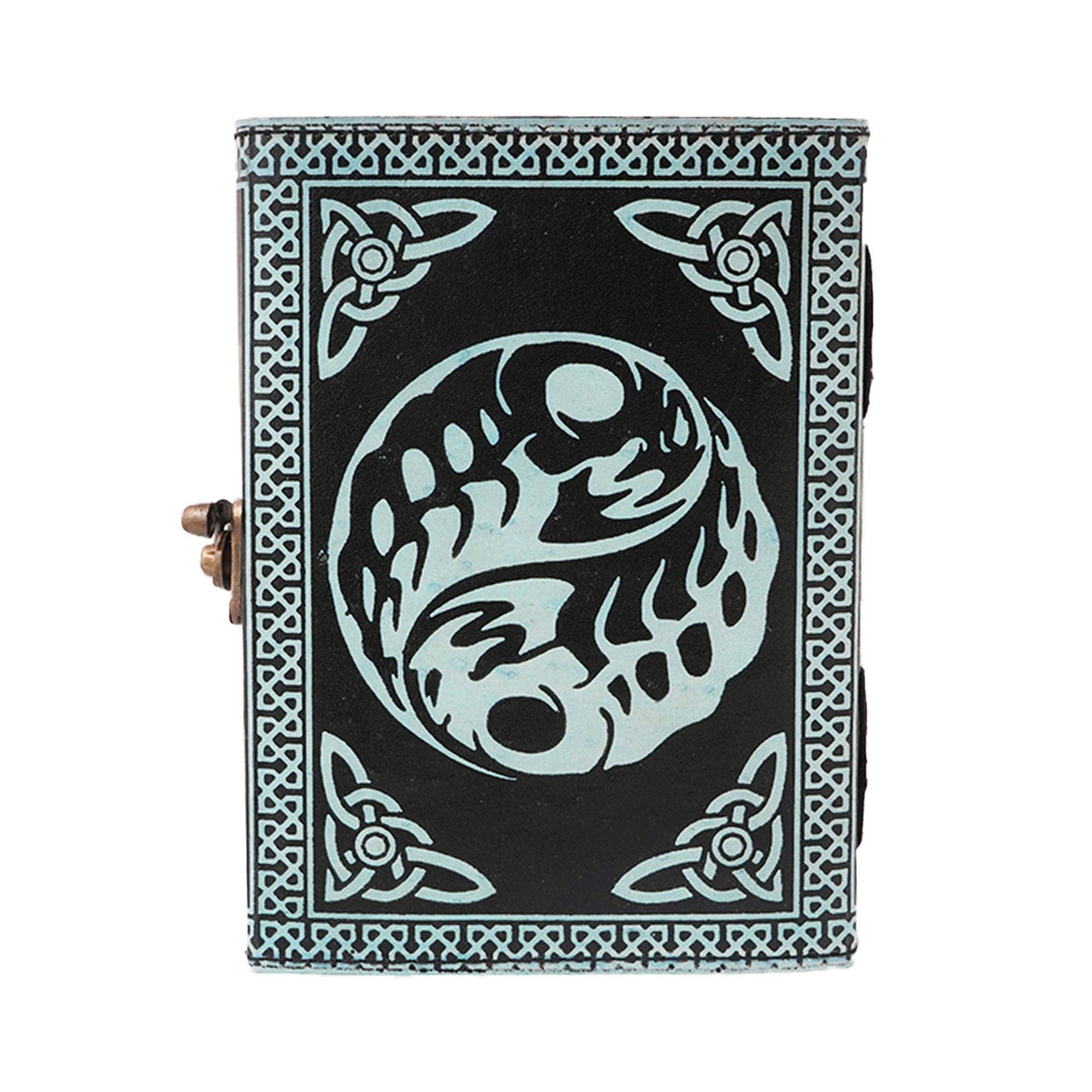 Books - Journals Fantasy Gifts 2 Tone Black/Blue Fairy Embossed Leather Journal