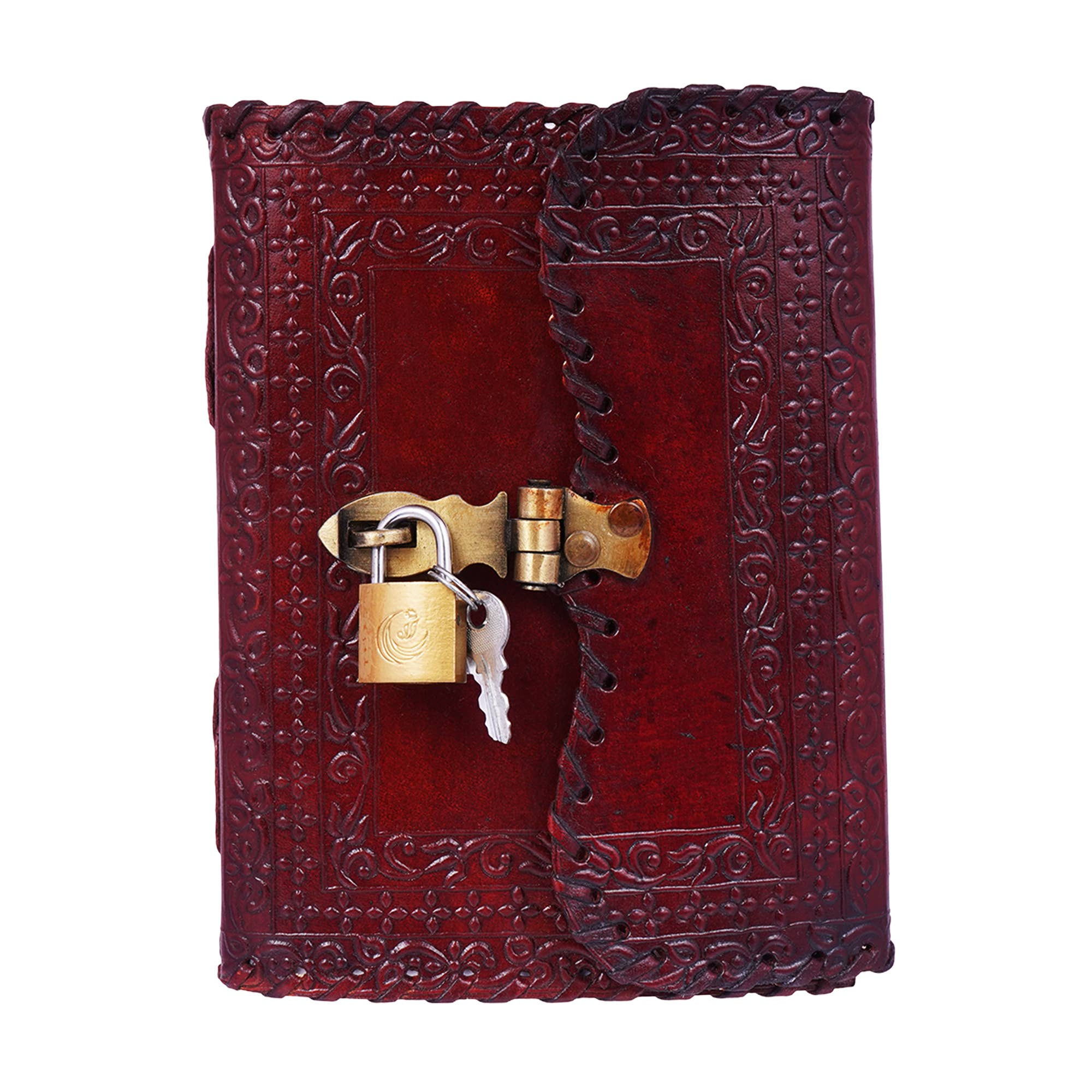 Books - Journals Fantasy Gifts Leather Journal with Lock and Key