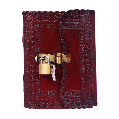 Leather Journal with Lock and Key - Saltire Games