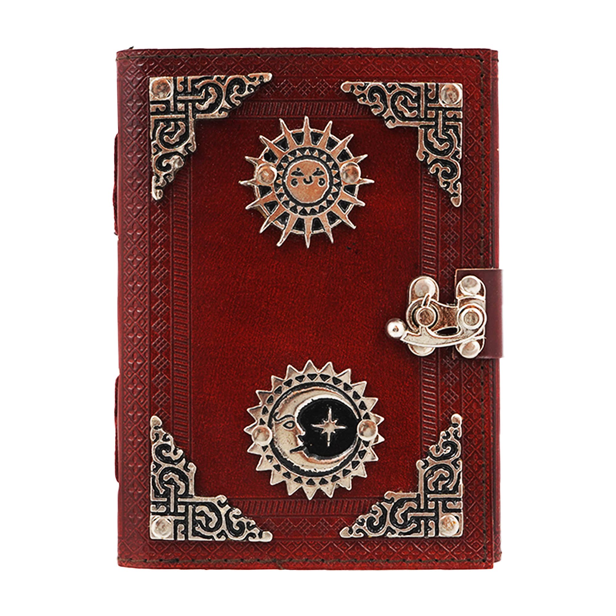 Books - Journals Fantasy Gifts Sun and Moon Leather Embossed Journal