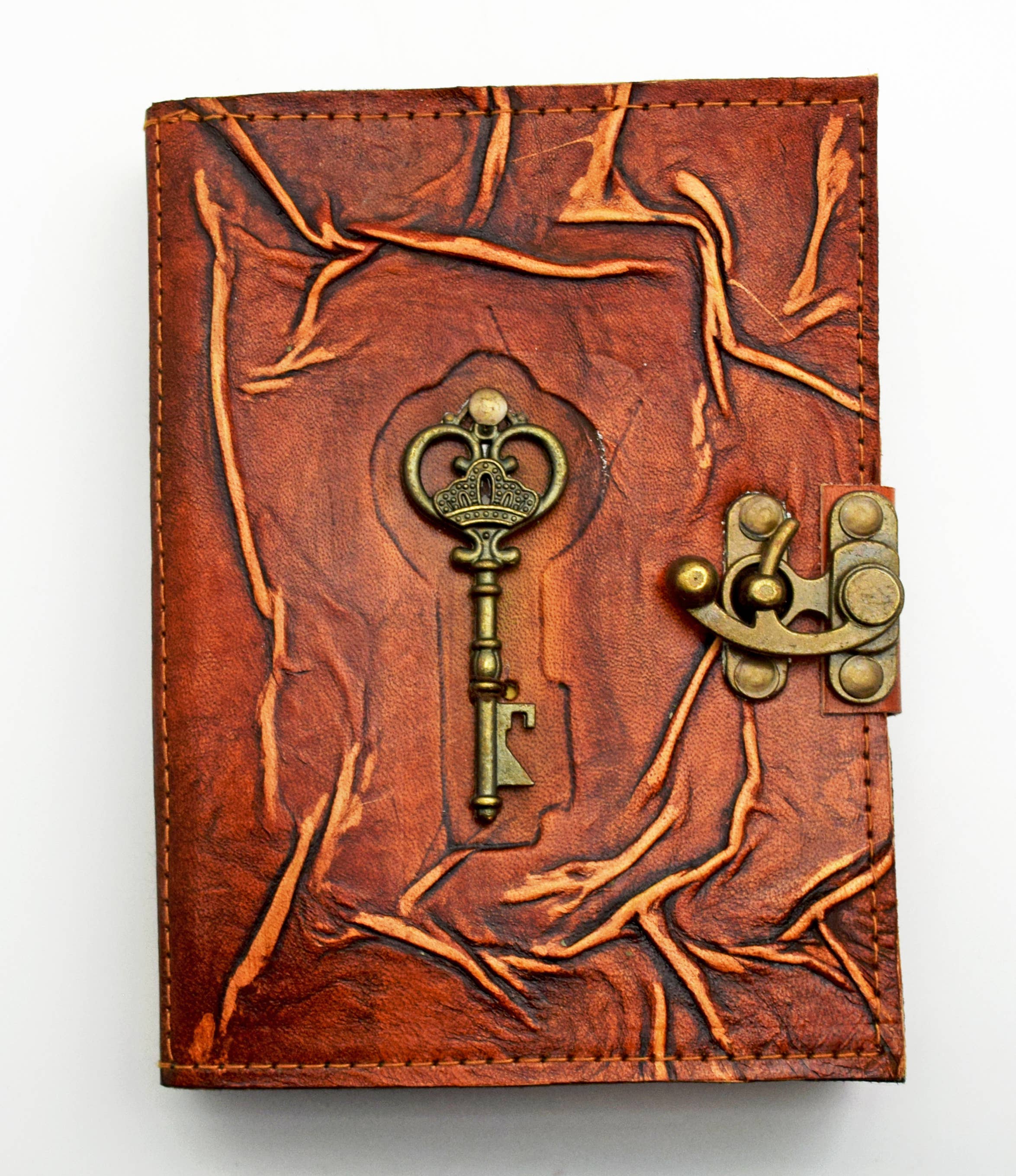 Embossed Leather Key Journal - Saltire Games