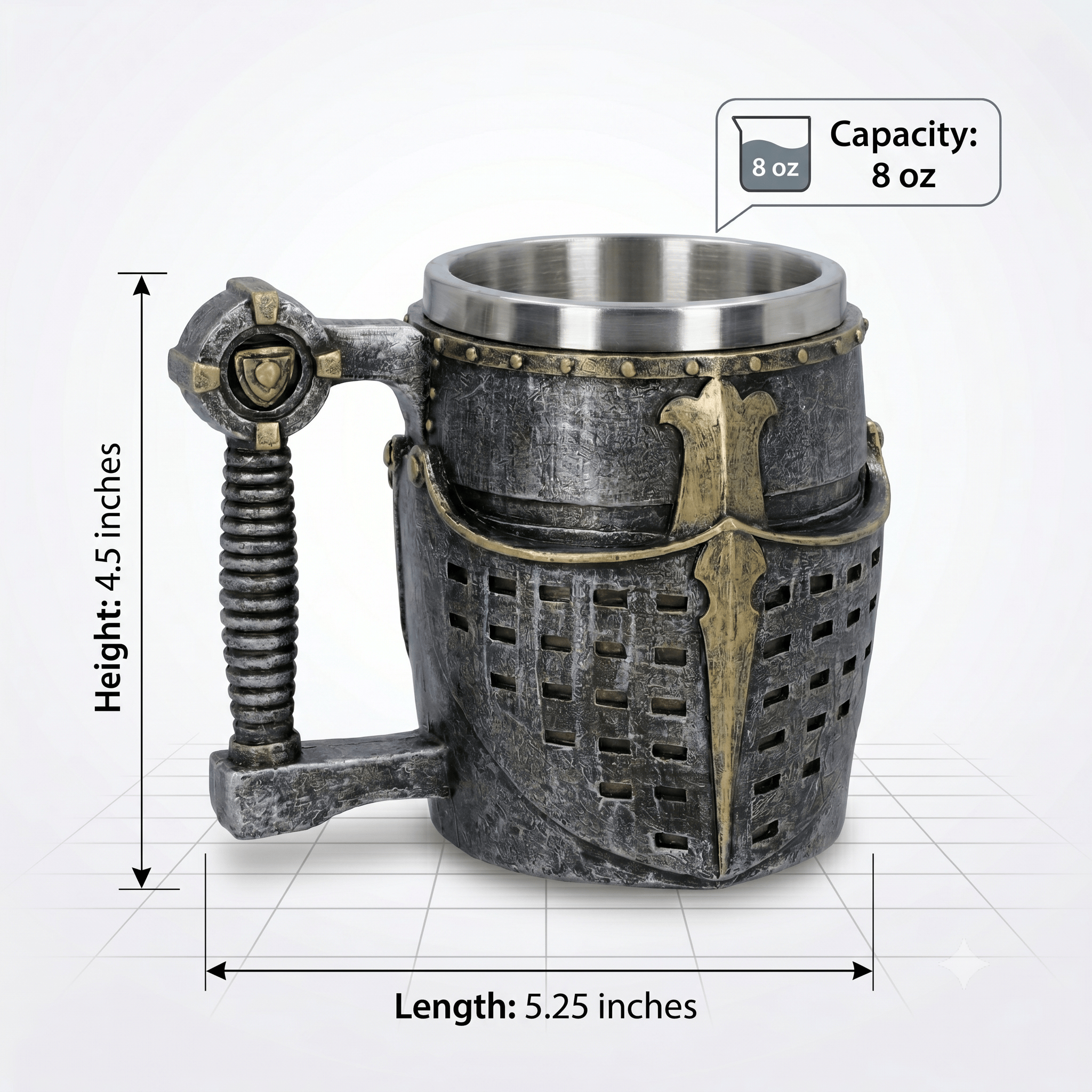 LARP & Cosplay - Accessories Fantasy Gifts Knight Tankard Mug