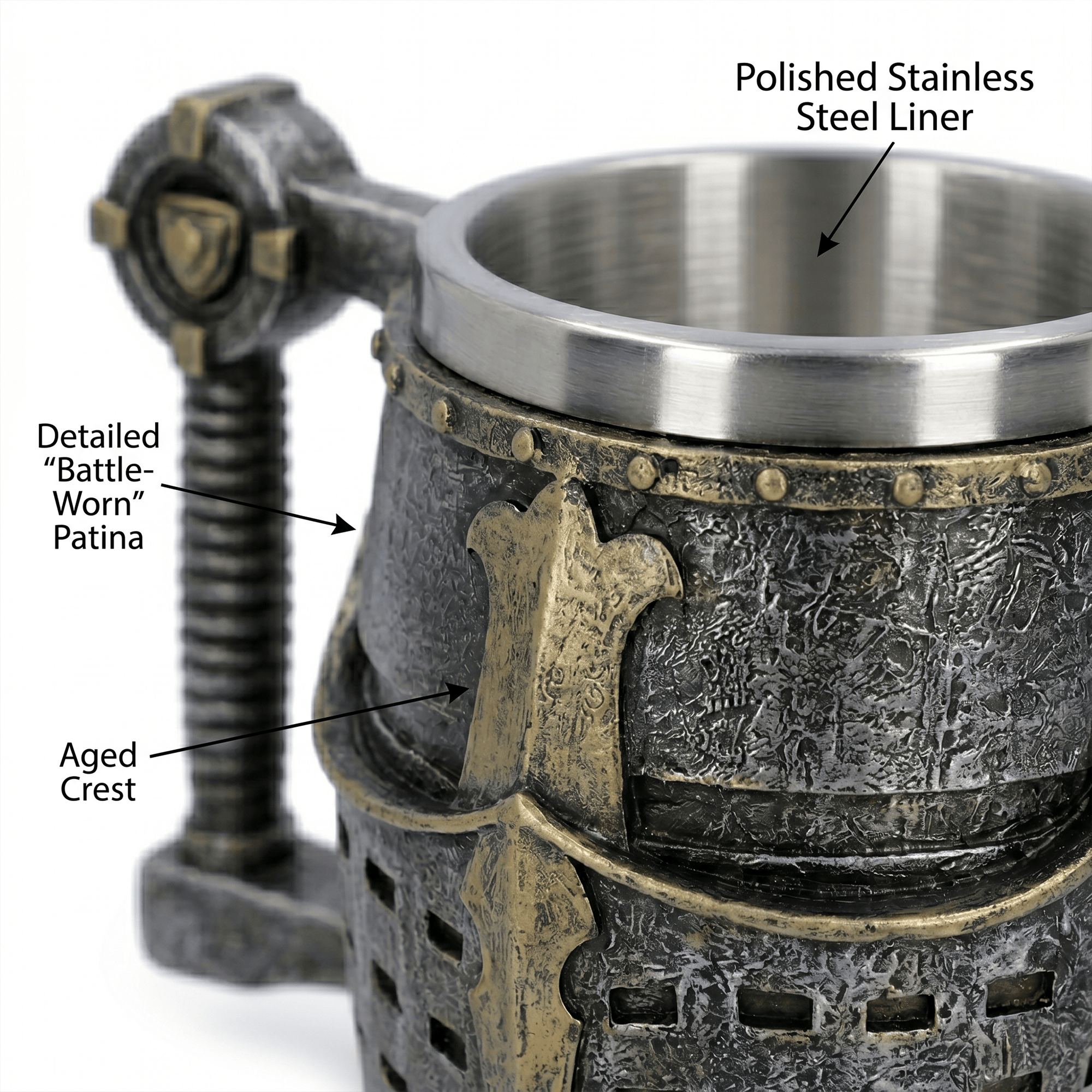 LARP & Cosplay - Accessories Fantasy Gifts Knight Tankard Mug