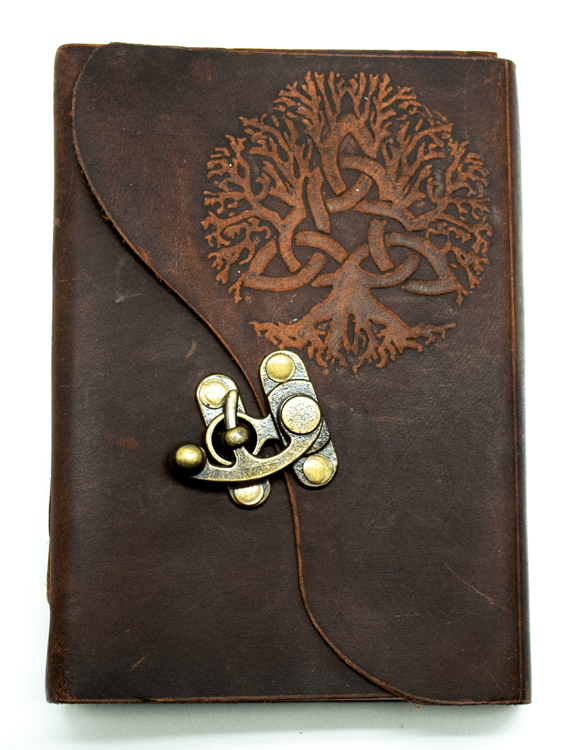 Soft Leather Tree of Life Journal 5 x 7 - Saltire Games