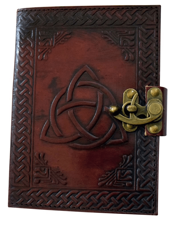 Triquetra Knot Leather Journal 5 x 7 inches - Saltire Games