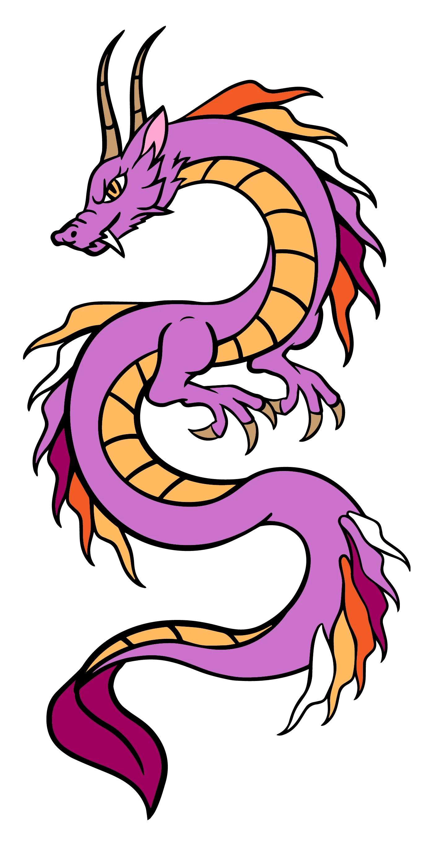Lesbian Dragon Pin - Saltire Games