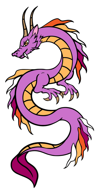Lesbian Dragon Pin - Saltire Games