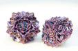 Floral Starburst: Burnt Nightshade - Metal RPG Dice Set - Saltire Games