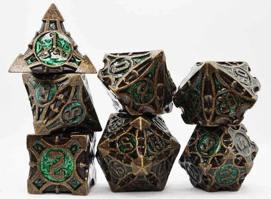Quiver of Arrows: Ancient Forest Arrow - Metal RPG Dice Set - Saltire Games