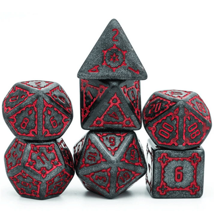 Huge Black Castle Dice Set - 25mm - Saltire Games
