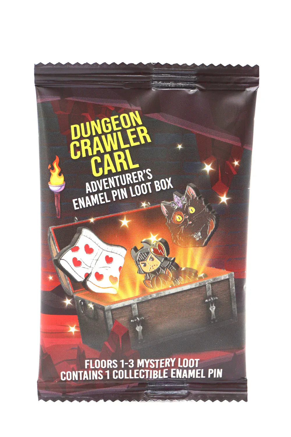 Novelty - Pin Foam Brain Games Dungeon Crawler Carl Pin Loot Box