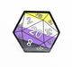 D20 STICKER - NONBINARY PRIDE - Saltire Games