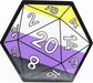 D20 STICKER - NONBINARY PRIDE - Saltire Games