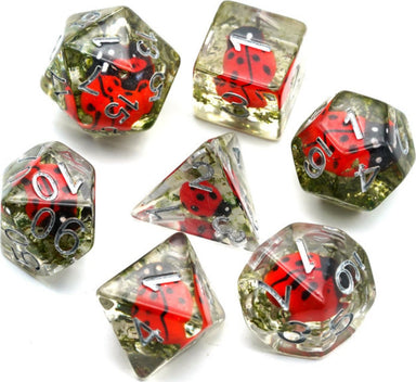 Red Ladybug RPG 7 Dice Set - Saltire Games