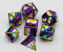 Nonbinary Pride Flag - Metal RPG Dice Set - Saltire Games