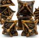 WARRIOR'S FLAIL: GOLDEN - METAL RPG DICE SET - Saltire Games