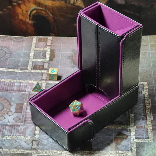 Dice - Accessories - Towers Forged Gaming The Keep: Compact Magnetic Dice Tower and Dice Tray