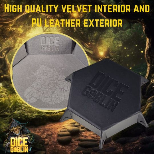 Dice - Accessories - Trays Forged Gaming Dice Goblin Hexagon Snap Folding Dice Tray
