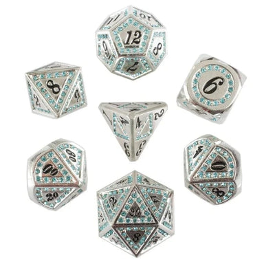 Ice Gem 7-Piece Metal Dice Set - Saltire Games