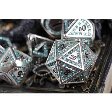Ice Gem 7-Piece Metal Dice Set - Saltire Games