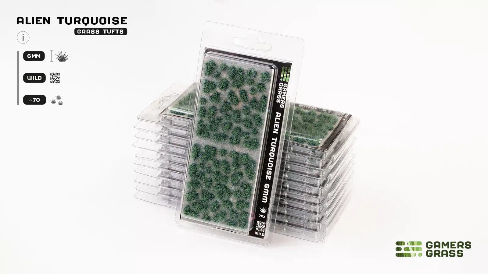 Gamers Grass Alien Turquoise 6mm - Saltire Games