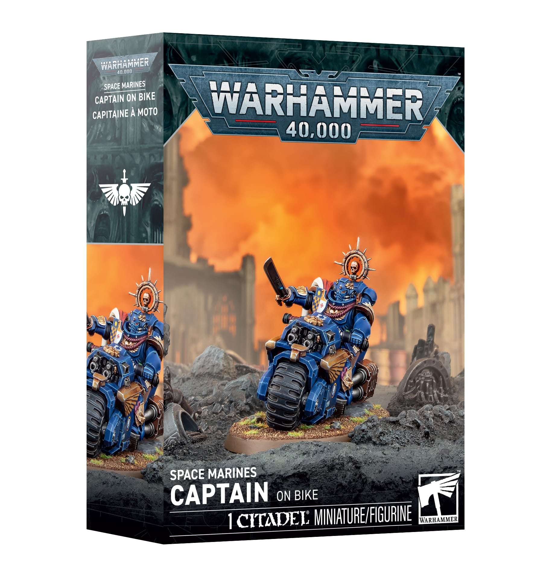 Space Marines: Captain On Bike - Saltire Games
