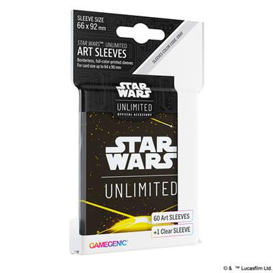 STAR WARS: UNLIMITED ART SLEEVE CARD BACK YELLOW - Saltire Games