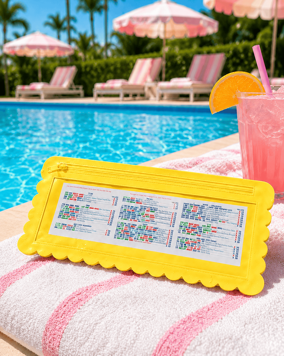 Board Game Accessories Girl Tribe Co One Card Holder Yellow Splash-Proof Mahjong Card Holder