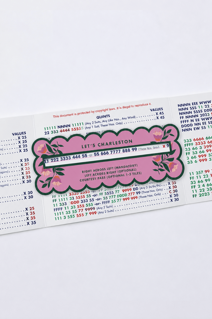 Board Game Accessories Girl Tribe Co One Line Finder Pink Mahjong Line Finder Tool