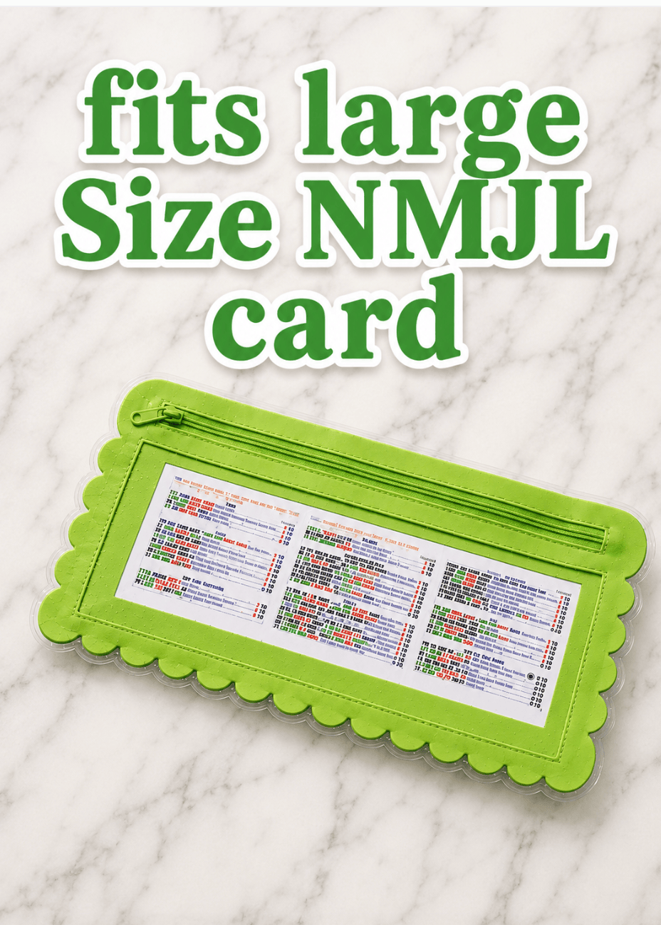 Board Games - Card Games Girl Tribe Co One Card Holder Green Splash-Proof Mahjong Card Holder