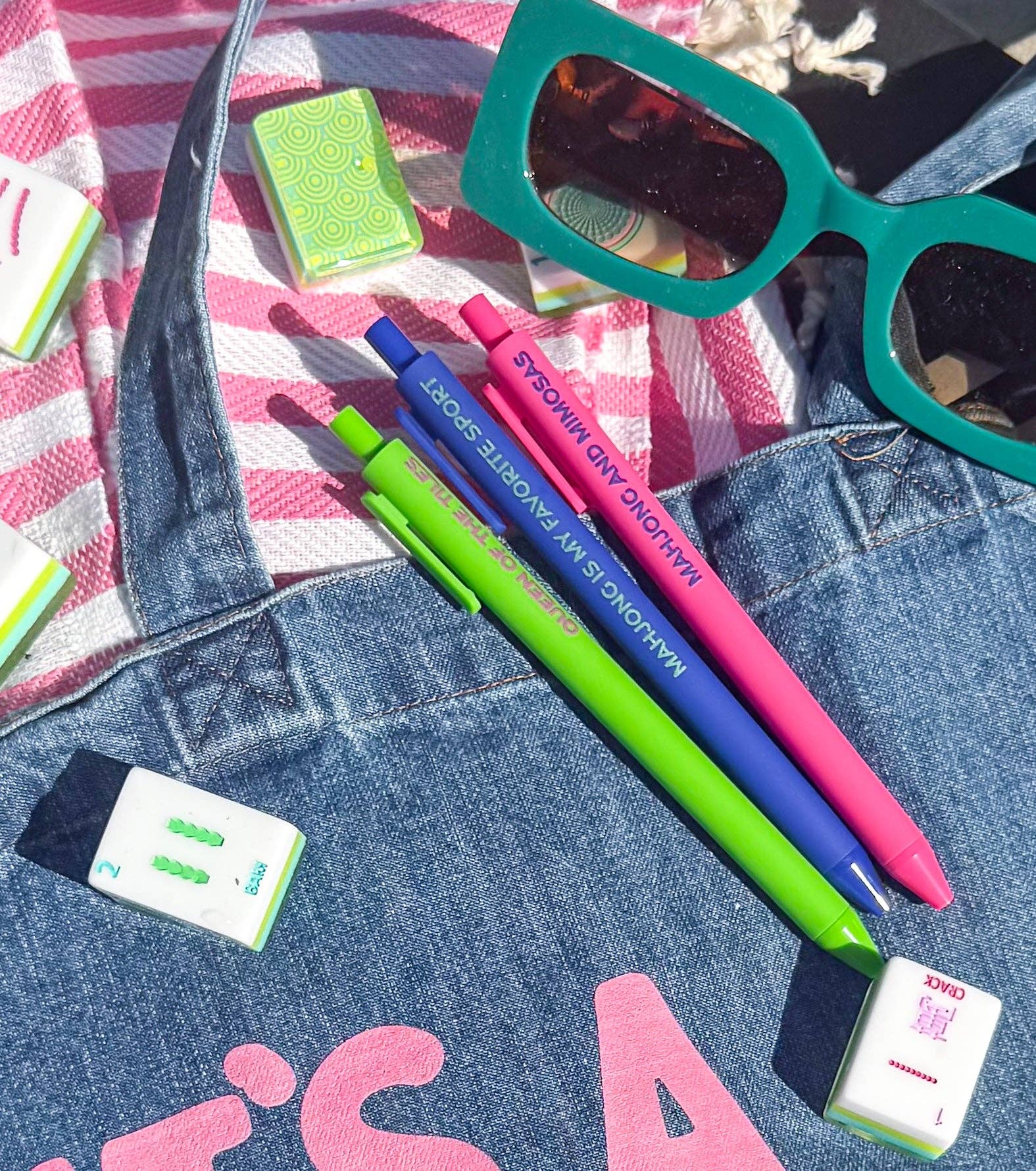 Novelty - Pen Girl Tribe Co Mahjong Pen Set