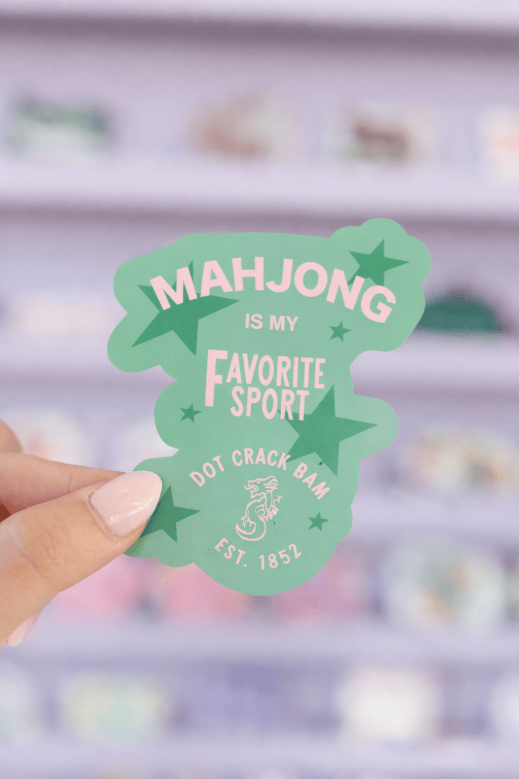 Novelty - Stickers Girl Tribe Co Mahjong is my Favorite Sport Sticker