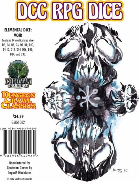 14-Set DCC Elemental Dice - Void - Saltire Games