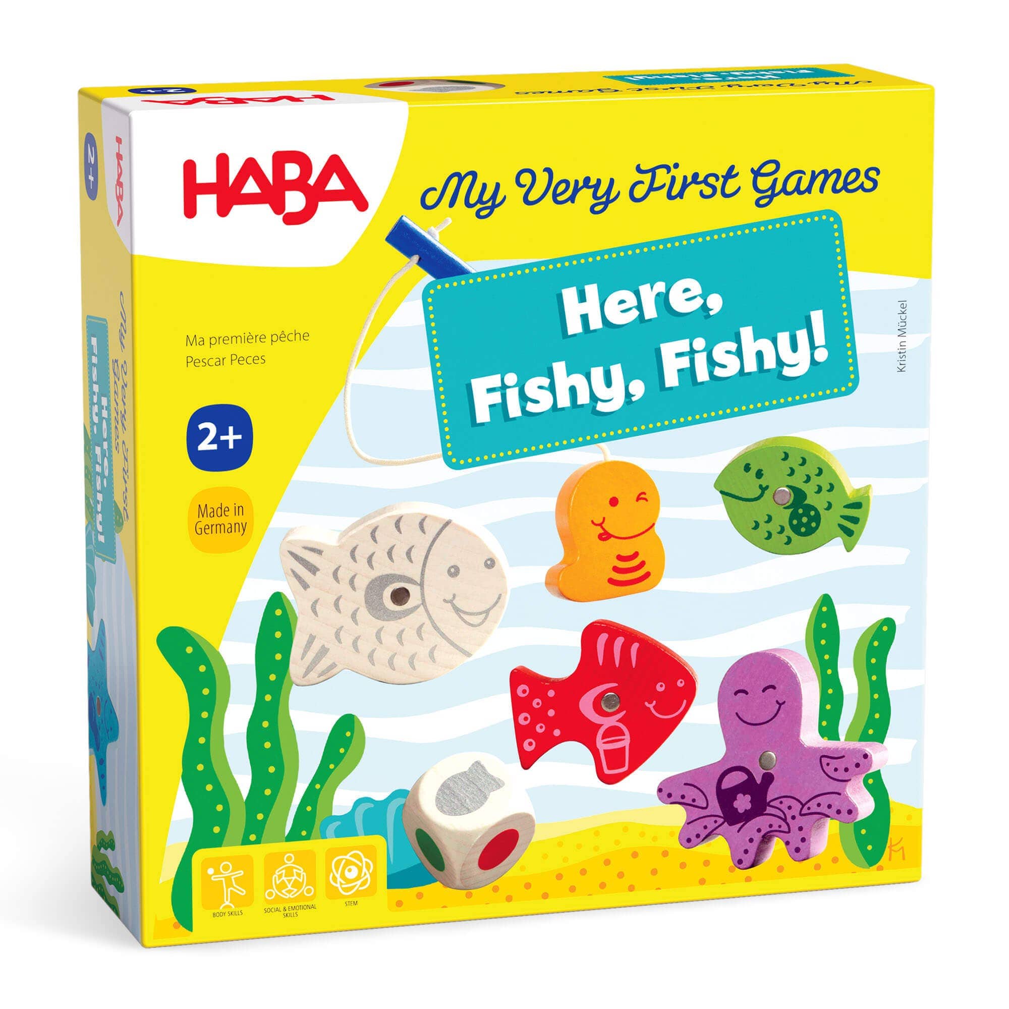 Board Game HABA USA My Very First Games - Here, Fishy, Fishy! Magnetic Game