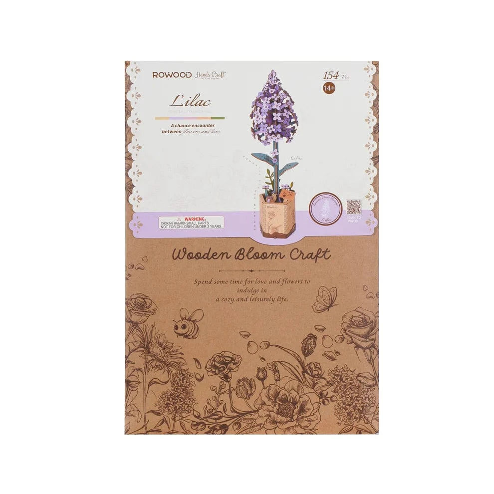 Modern Wooden Puzzle: Lilac - Saltire Games