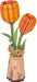 Model Kits - Wood Hands Craft Modern Wooden Puzzle: Orange Tulip